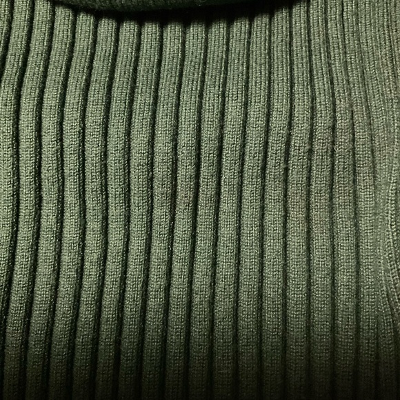 Cowl Neck Sweater, rich forest green, soft, stretchy for multi size fit, Size S - Picture 4 of 6